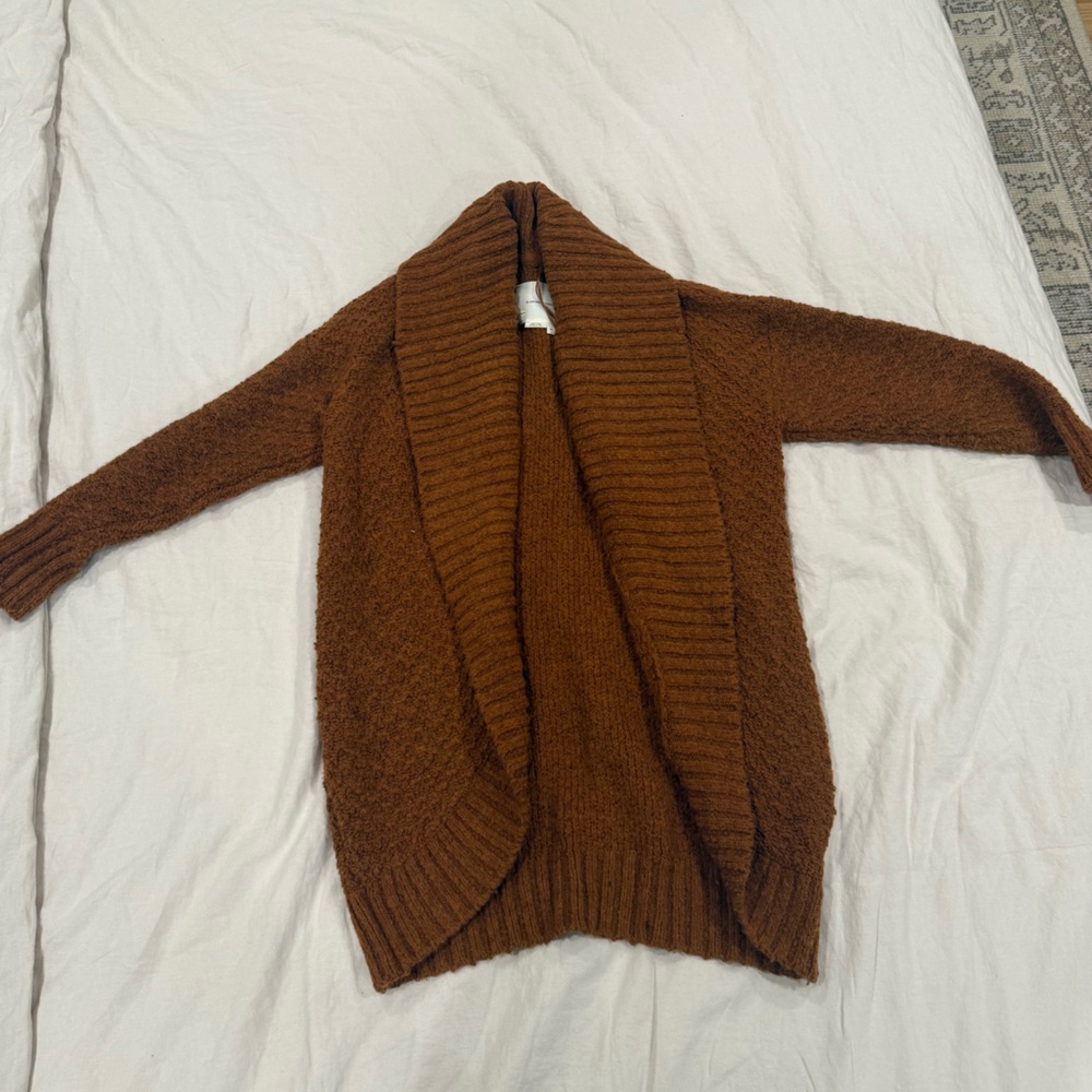 Anthropologie Rich Brown Women's Cocoon Cardigan
